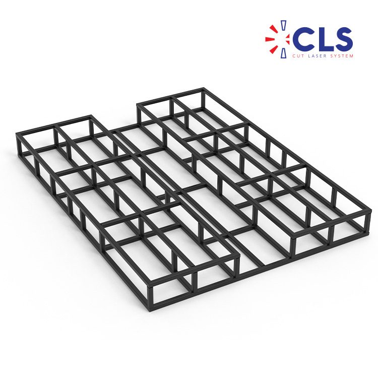 Cut Laser System tarafından imal edilen kaynaklı makine şasisi ve modüler metal yapı